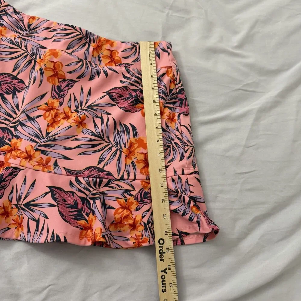 Tommy Bahama Skort Skirt Womens Large Peach Pink Active Golf Upf 50 Beach Tennis